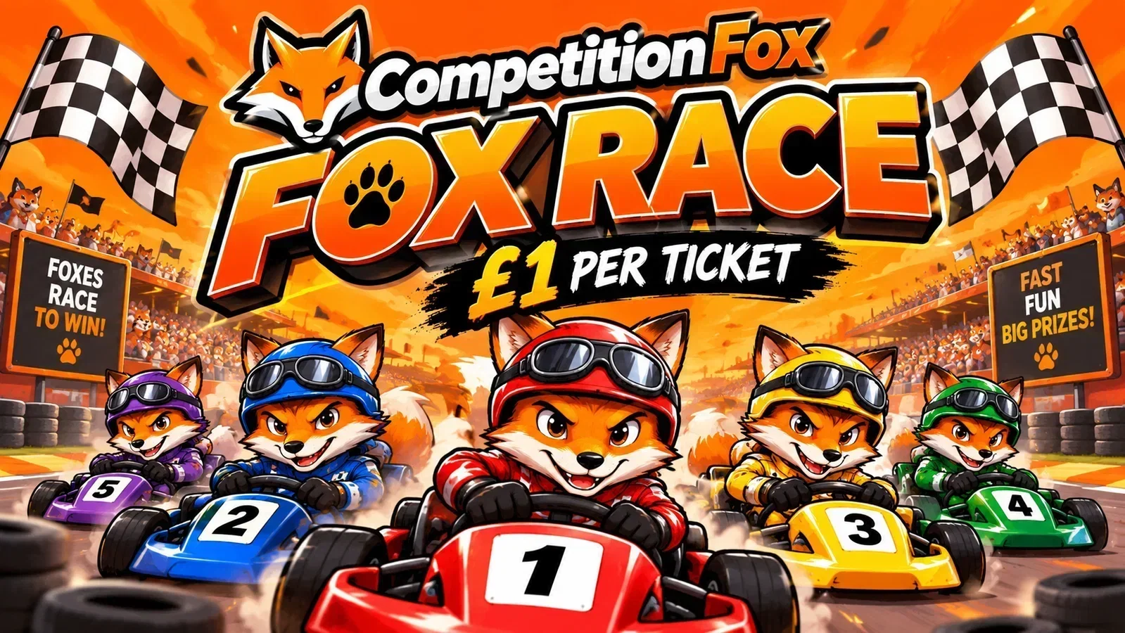 £1 TAKES £25 FOX RACE AUTO WIN 31/10