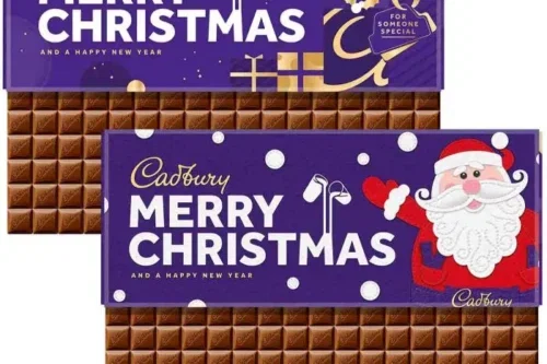 CADBURY CHRISTMAS CHOCOLATE XXL BARS 850G (BUNDLE OF 2) AUTOWIN 08/10