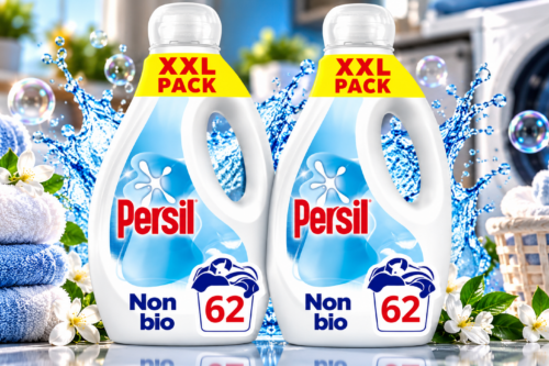Persil Non Bio Laundry Washing Liquid Detergent 62 washes (1.674 L) | Gentle next to sensitive skin, dermatologically tested & tough on stains,...