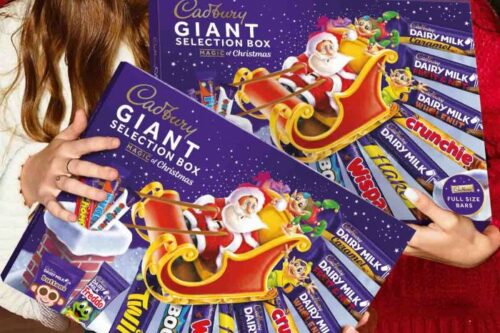 CADBURY GIANT CHRISTMAS SELECTION BOX (BUNDLE OF 2) AUTO-WIN 13/10