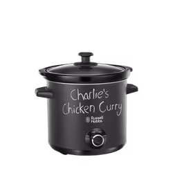 Russell Hobbs Chalkboard Slow Cooker, 3.5L, Black-AUTO WIN 30/10